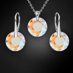 Naiste ehete komplekt &bdquo;Marianne (Shimmer)&ldquo; koos Swarovski kristallidega