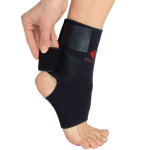 Tonus Elast, ELAST 0310, Meditsiiniline elastne neopreenist pahkluutugi takjapaeltega, must, 4 surema