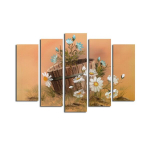Viieosaline reproduktsioon Lilled