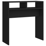 vidaXL konsoollaud, must, 78 x 30 x 80 cm, puitlaastplaat