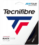 Tennisereketi stringid Tecnifibre Black Code 12 m, 1,24 mm, must v&auml;rv