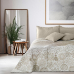 Kahepoolne voodikate Alhambra White Beige, 240x260 cm