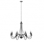 Rippuv laelamp maal&auml;hedane must rakendus648-8cp