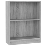 vidaXL raamaturiiul, hall Sonoma tamm, 60 x 24 x 74,5 cm, tehispuit