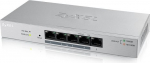 Ethernet l&uuml;liti - ZYXEL - GS1200-5HP v2 - 5 porti - PoE+ 60W - Hallatav
