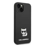 Karl Lagerfeldi &uuml;mbris iPhone 14 Plus 6.7 KLHCP14MSLCTBK must HC silikoonist Choupette korpus