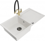 Graniidist k&ouml;&ouml;givalamu Mexen Leo koos segisti ja sifooniga, Valge+Must/Kuld