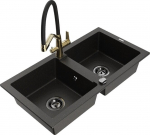 Graniidist k&ouml;&ouml;givalamu Mexen Mario koos segisti ja sifooniga, Metallic black/gold+Black/Gold