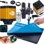 Mikroskoopikomplekt Rosfix Earth Pro MCEP-0.5X &ndash; HDMI Kaamera 12MP, Suurendus 7&ndash;45x, Silikoonmatt 380x260mm