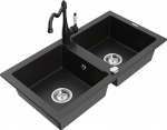 Graniidist k&ouml;&ouml;givalamu Mexen Mario koos segisti ja sifooniga, Metallic black/silver+Black