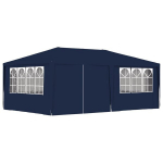vidaXL professionaalne peotelk k&uuml;lgseintega, 4 x 6 m, sinine 90 g/m&sup2;