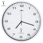 vidaXl kaugjuhitav seinakell, kvartsist k&auml;igumehhanism 31 cm valge