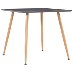 vidaXL s&ouml;&ouml;gilaud, hall ja tamm, 80,5 x 80,5 x 73 cm, MDF