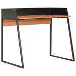 vidaXL laud, must ja pruun, 90 x 60 x 88 cm