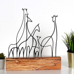 Dekoratiivne kuju Giraffe Black
