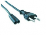 Toitekaabel Gembird PC-184/2 Euro 2-kontaktiline C7-le, 1,8 m, must