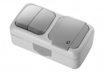 Topeltl&uuml;litiga pistikupesa, IP54, 16A, 2240V