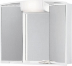 Vannitoakapp peegliga 59x50x15cm 40W ANGY, valge