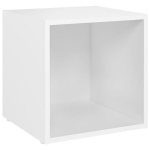 vidaXL telerikapp, valge, 37 x 35 x 37 cm, puitlaastplaat