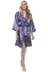 Naiste kunstsiidist hommikumantel - peignoir Jasmin 406, hall