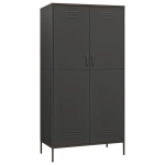 Garderoob, antratsiit, 90 x 50 x 180 cm, teras, vidaXL, Antracito