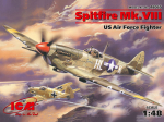 Kokkupandav mudel ICM 48065 Spitfire Mk.VIII, WWII USAAF Fighter 1/48