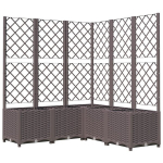 Taimekast vidaXL v&otilde;rega, pruun, 120 x 120 x 136 cm PP