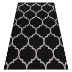 Sisal vaip SISAL FLOORLUX 20608 , Maroko ristikhein, must / h&otilde;be