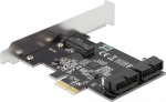 DELOCK CARD PCI-E X1->2X USB 3.0 PINHEADER BRACKET