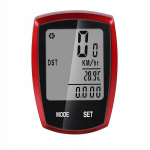 Jalgrattaarvuti spidomeeter, punane