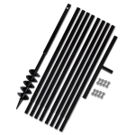 Terasest 100 mm maapuur k&auml;epidemega koos 9 m pikendustoruga