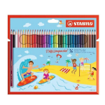 Akvarellpliiatsid Stabilo Aquacolor 36 v&auml;rvi