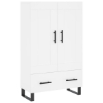 vidaXL k&otilde;rge kapp, valge, 69,5 x 31 x 115 cm, tehispuit