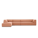 Pehme nurgadiivan Micadoni Home Ruby, roosa