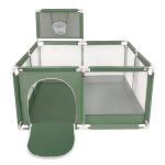 Selonis Square Play Pen Filed ilma pallideta korvpall, roheline