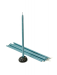 Peenikesed naturaalsest mesilasvahast k&uuml;&uuml;nlad, 10 tk, 25 cm, helesinised
