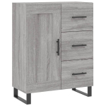 vidaXL puhvetkapp, hall, Sonoma tamm, 69,5 x 34 x 90 cm, tehispuit