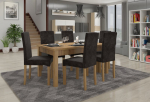 K&ouml;&ouml;gim&ouml;&ouml;bli komplekt ADRK Furniture 56 Rodos, hall/pruun