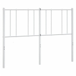vidaXL metallist voodipeats, valge, 160 cm