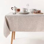 Laudlina Easy Care 132x178cm, beež puuvillane žakaarkangas