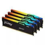 Operatiivm&auml;lu (RAM) Kingston Fury Beast RGB 128GB (4x32GB) DDR5 5200MT/s CL40 XMP KF552C40BBAK4-128