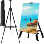 Alumiiniumist molbert 170 cm, must