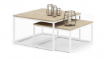 Diivanilaua komplekt Adrk Furniture Kama, helepruun/valge