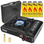 Tourist gaasipliit Silver 2in1 + gaasikassetid 4 tk