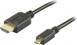 Videokaabel Deltaco HDMI-micro HDMI, 5 m
