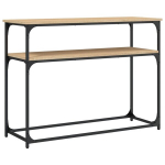 vidaXL konsoollaud, Sonoma tamm, 100x35,5x75 cm, tehispuit