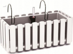 R&otilde;dupott automaatse kastmisega Prosperplast Boardee Fencycase W DDEF400W-S449, valge