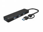 USB hub - Natec - Mayfly - 4 Ports - USB-C ja USB-A - K&otilde;rge Kiirus