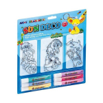 Vitraažv&auml;rvikomplekt SD10B6-D1, Amos, 6 v&auml;rvi 10,5 ml + 6 ripatsit