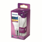 Philips LED Bulb Equivalent 100W E27 Warm White Non -Dimmable, Plastic